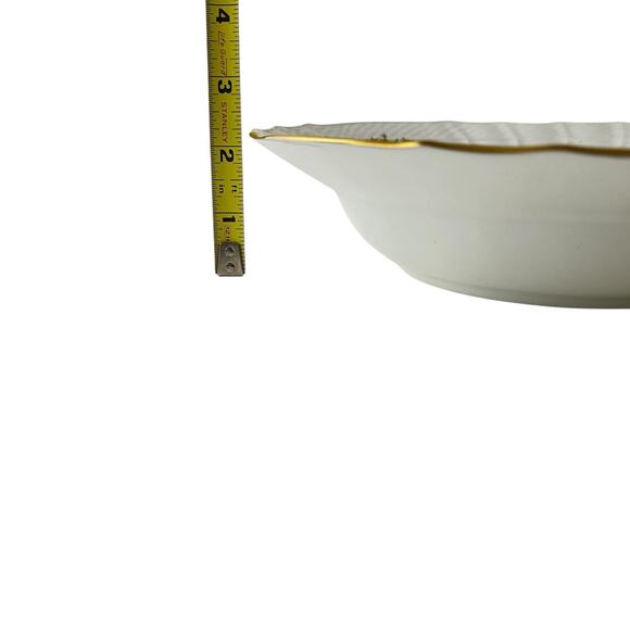 Royal Copenhagen Frijsenborg Large Rim Soup Bowl 1614 Flowers Scalloped Rim - Picture 13 of 13